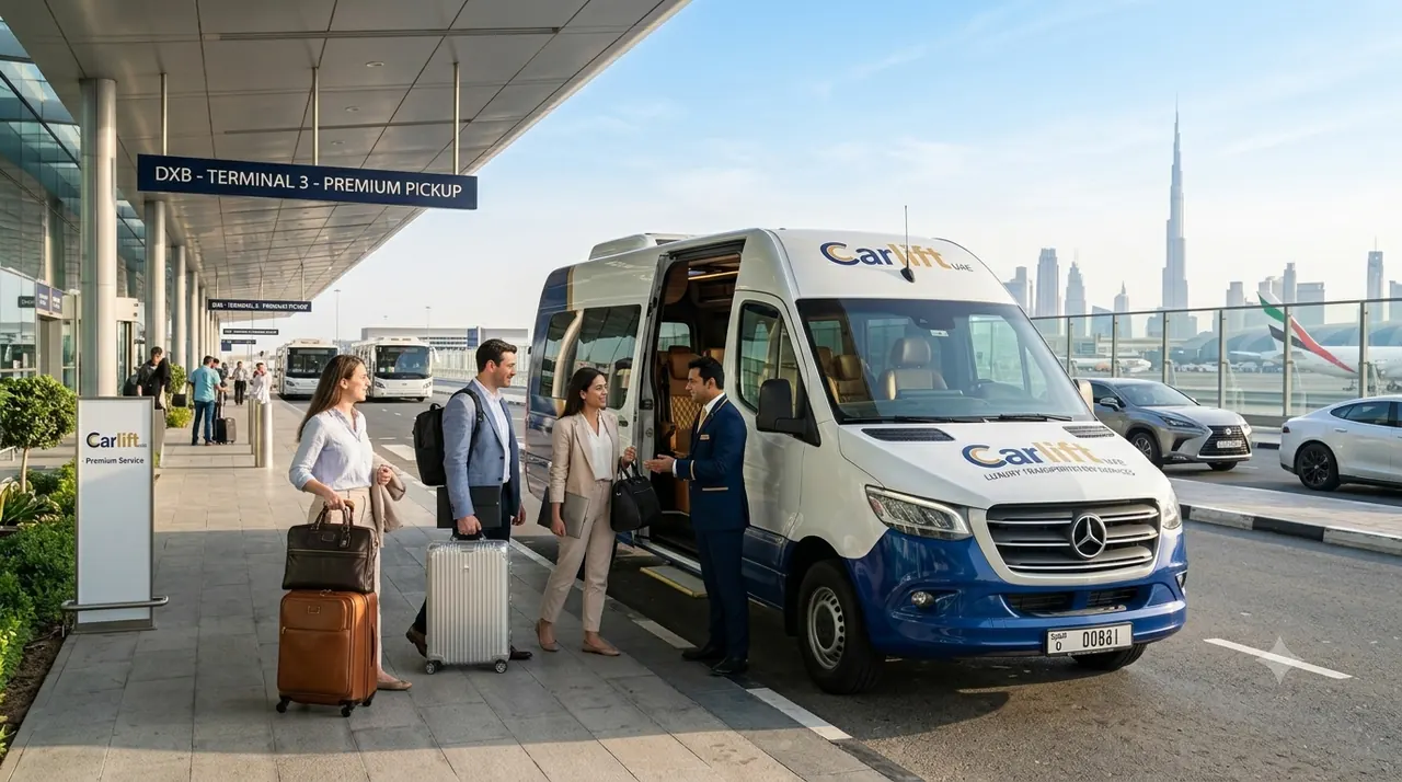 Car Lift UAE airport transfer service at Dubai International Airport